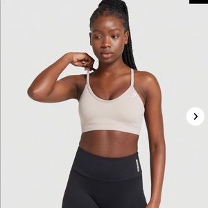 NWT Gymshark Low Support Training Sports Bra Taupe